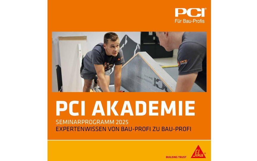 Das neue Seminarprogramm 2025 der PCI Akademie mit Fokus auf Sanierung