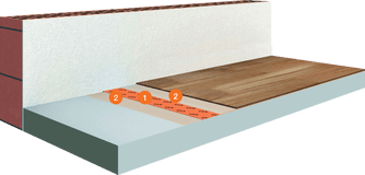 System Parquetry on Moist Calcium Sulphate Flowable Screeds